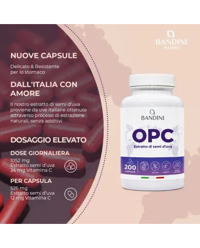 OPC Estratto di Semi d'Uva - 200 Capsule